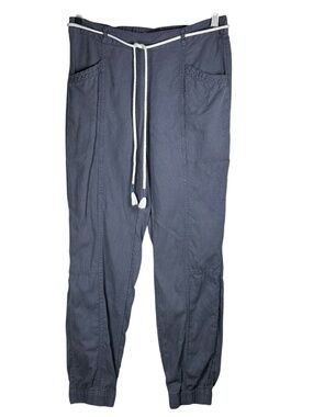 C&C California Linen Lyocell Beach Joggers Women’s XS Blue NWOT Coastal